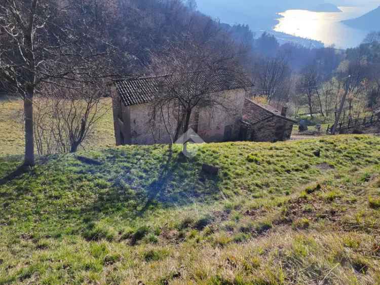 Rustico vista lago da ristrutturare con terreno