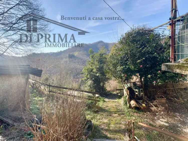 Casa indipendente a Lumarzo con terreno e rudere