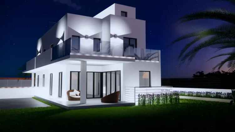 Villa Bifamiliare Palermo Nuova Costruzione 3 Livelli Giardino