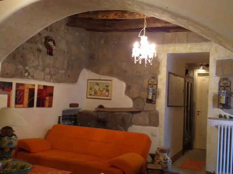 Appartamento con Tufo a Vista nel Centro Storico di Farnese